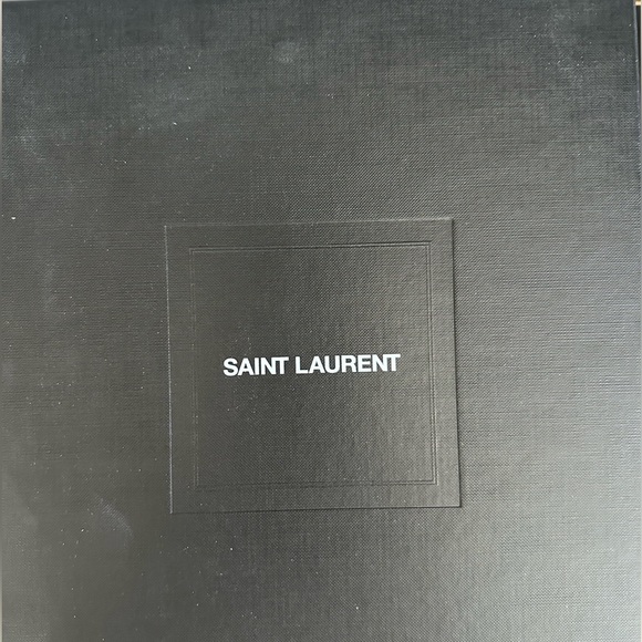 Saint Laurent Tribute Velvet Platform Sandals – Black  – New With Tags - Picture 7 of 9